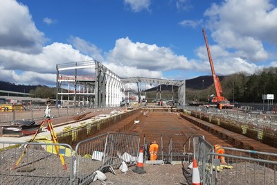 Image of Taff Wells construction site